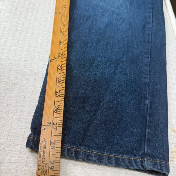 Ruff Hewn Mens 34x30 Classic Blue Denim Relaxed Fit Jeans - Picture 8 of 9